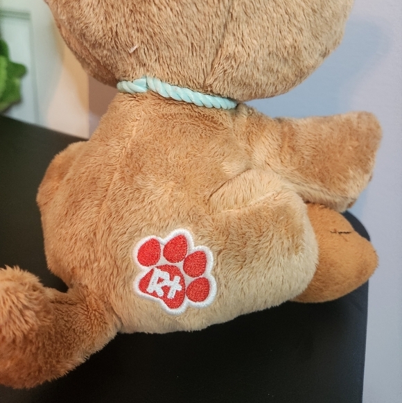 Little Tikes Rescue Tales Golden Retriver Puppy Stuffed Animal Big Plastic Eyes - Picture 5 of 8